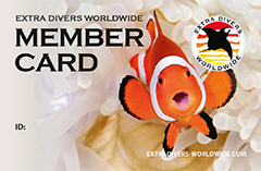 Extra Divers Membercard, Front